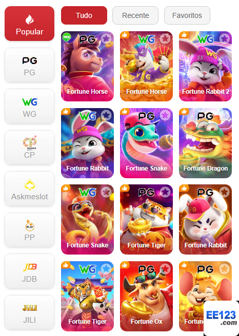 Experiência de Jogos ee123.com